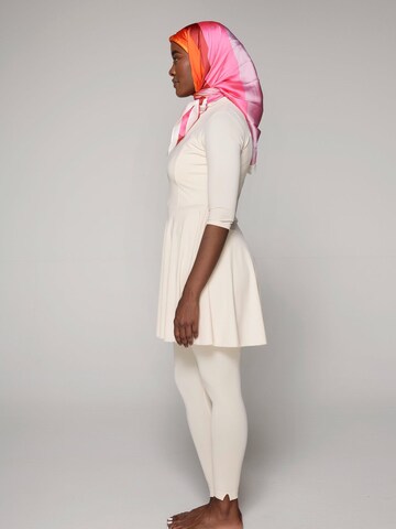 SIYA Swimwear High neck Badeanzug 'East – Burkini/Modest' in Beige