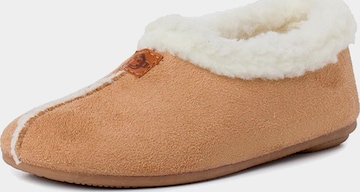 Pantoufle Pisamonas en marron : devant