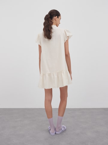 EDITED Shirt Dress 'Agnes' in Beige