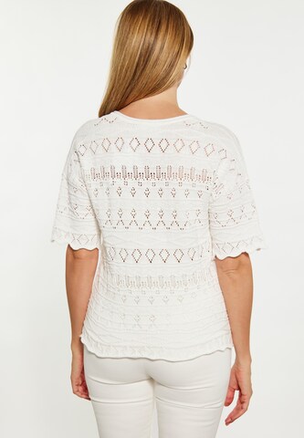 Pull-over Usha en blanc