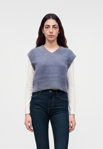 Calvin Klein Jeans Pullunder в синьо: отпред