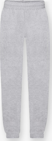 FRUIT OF THE LOOM Broek 'Sweatpants with cuffs for kids' in Grijs: voorkant