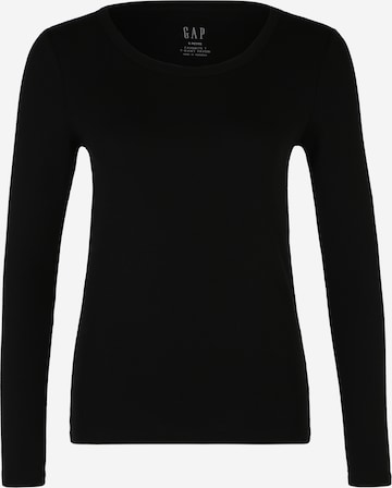 Gap Petite Тениска в черно: отпред