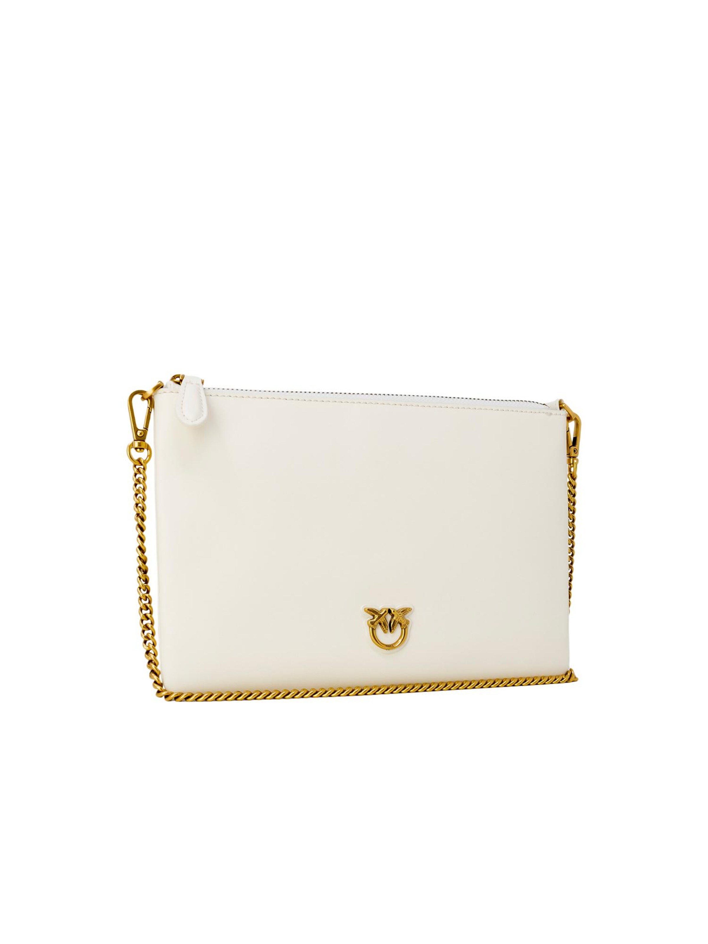 PINKO - Bolso saco 'FLAT CLASSIC VITELLO SETA 100455 A0F1' en beige