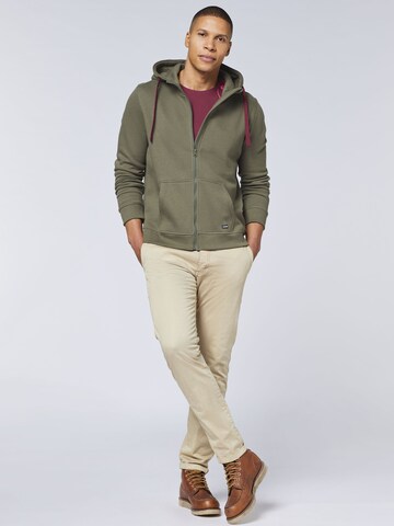 CHIEMSEE Zip-Up Hoodie in Green