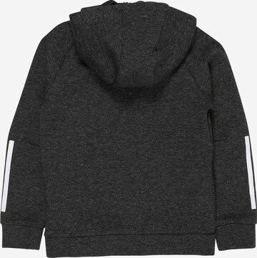 ADIDAS PERFORMANCE Athletic Zip-Up Hoodie in Black