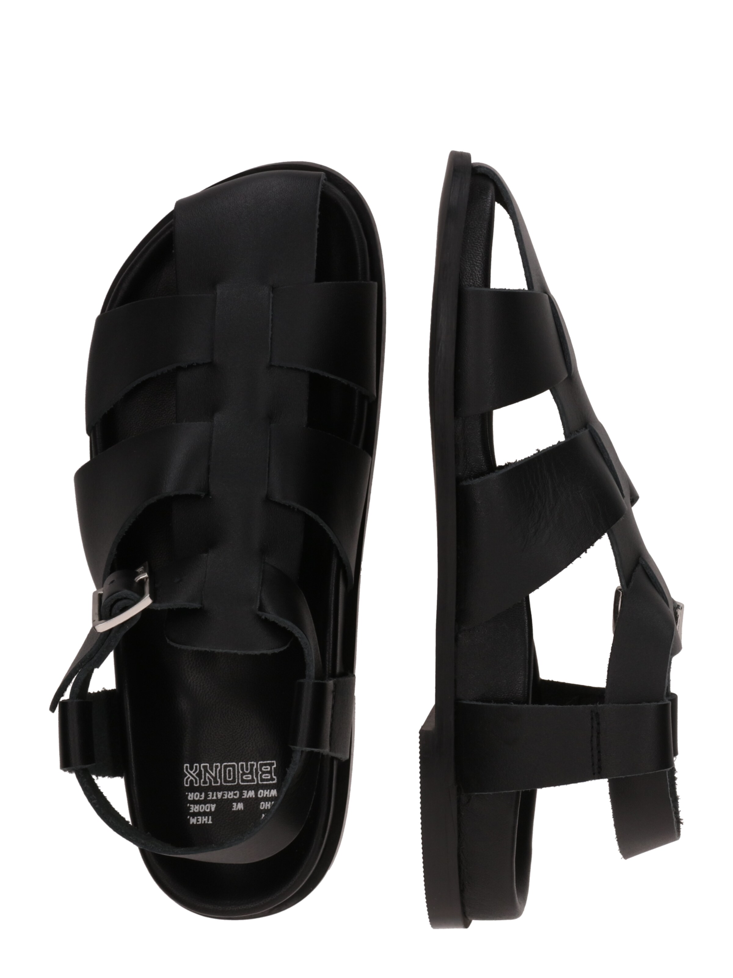 BRONX Sandale 'Yla-Na' in Schwarz