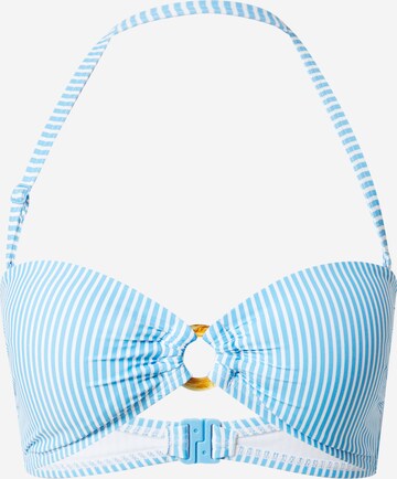 LingaDore Bandeau Bikini Top in Blue: front