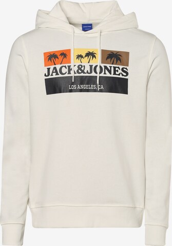JACK & JONES Sweatshirt 'Malibu' in Beige: predná strana