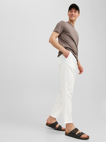 Regular Pantalon JACK & JONES en blanc