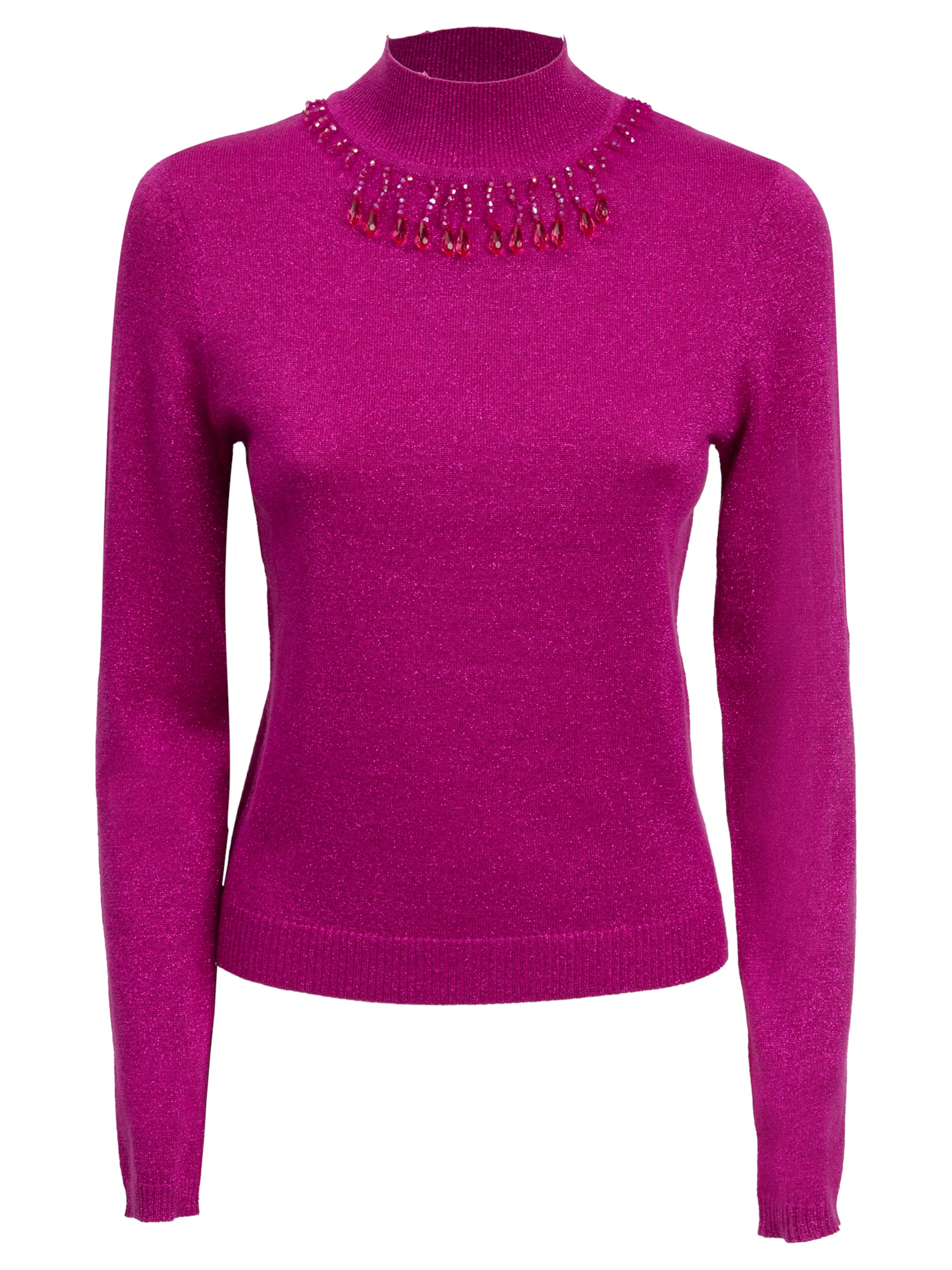 Influencer Pullover in Pink: Vorderseite