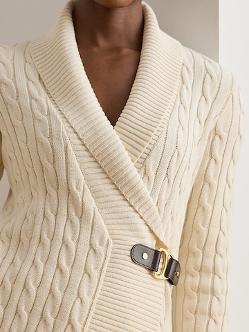 Lauren Ralph Lauren Knit cardigan 'DONATO' in Beige