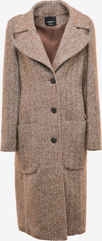 Fuchs Schmitt Between-Seasons Coat in Brown: front