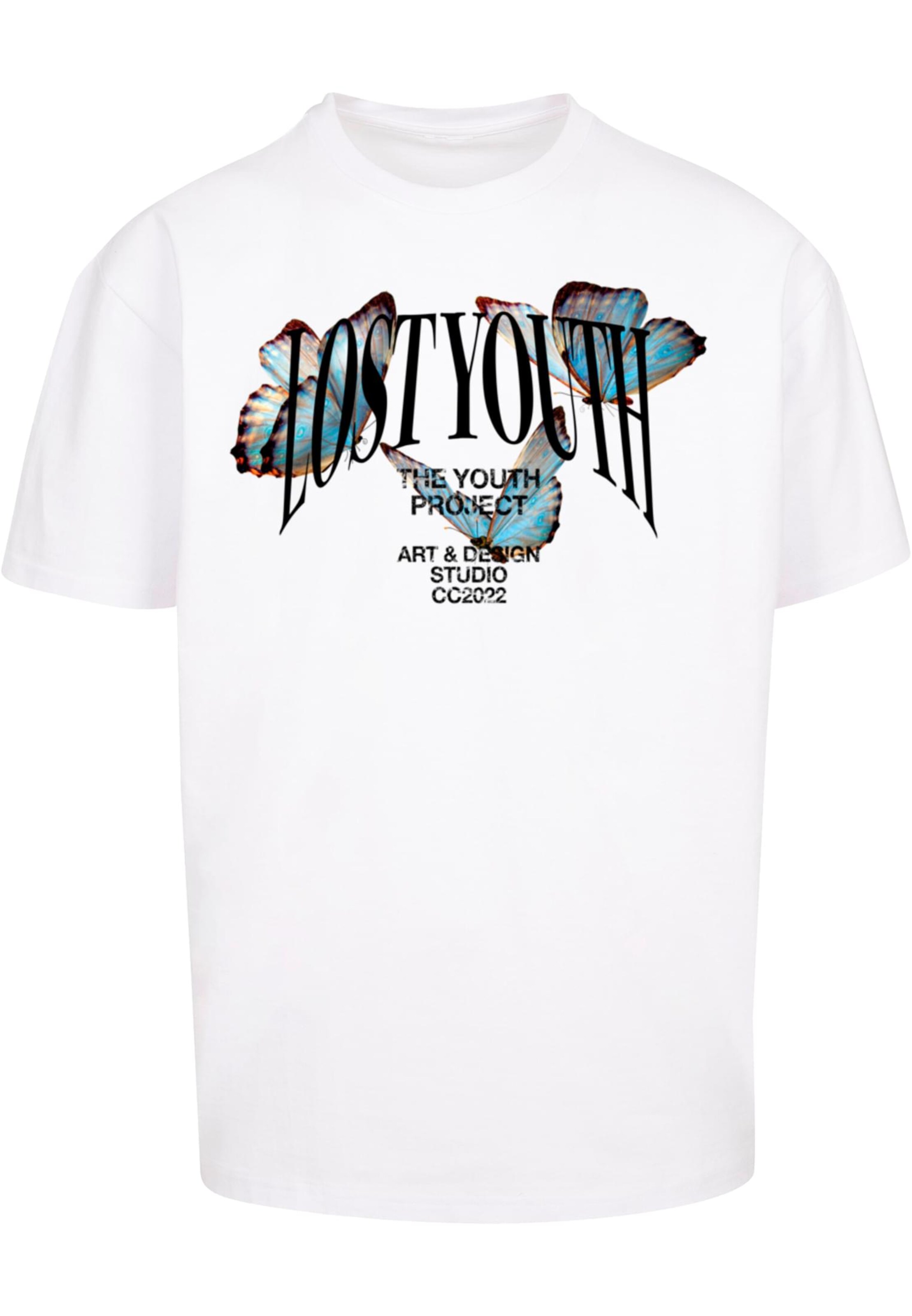 Lost Youth Shirt in Wit: voorkant