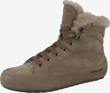 Baskets hautes 'Vancouver Fur' Candice Cooper en marron : devant