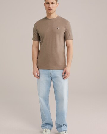 WE Fashion T-Shirt in Braun