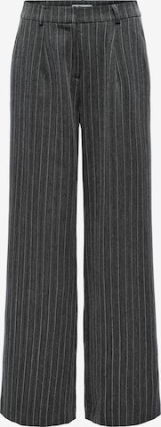 pilka ONLY Plačios klešnės Kelnės 'ONLSIGA': priekis