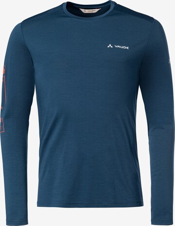 VAUDE Functioneel shirt 'Monviso' in Blauw: voorkant