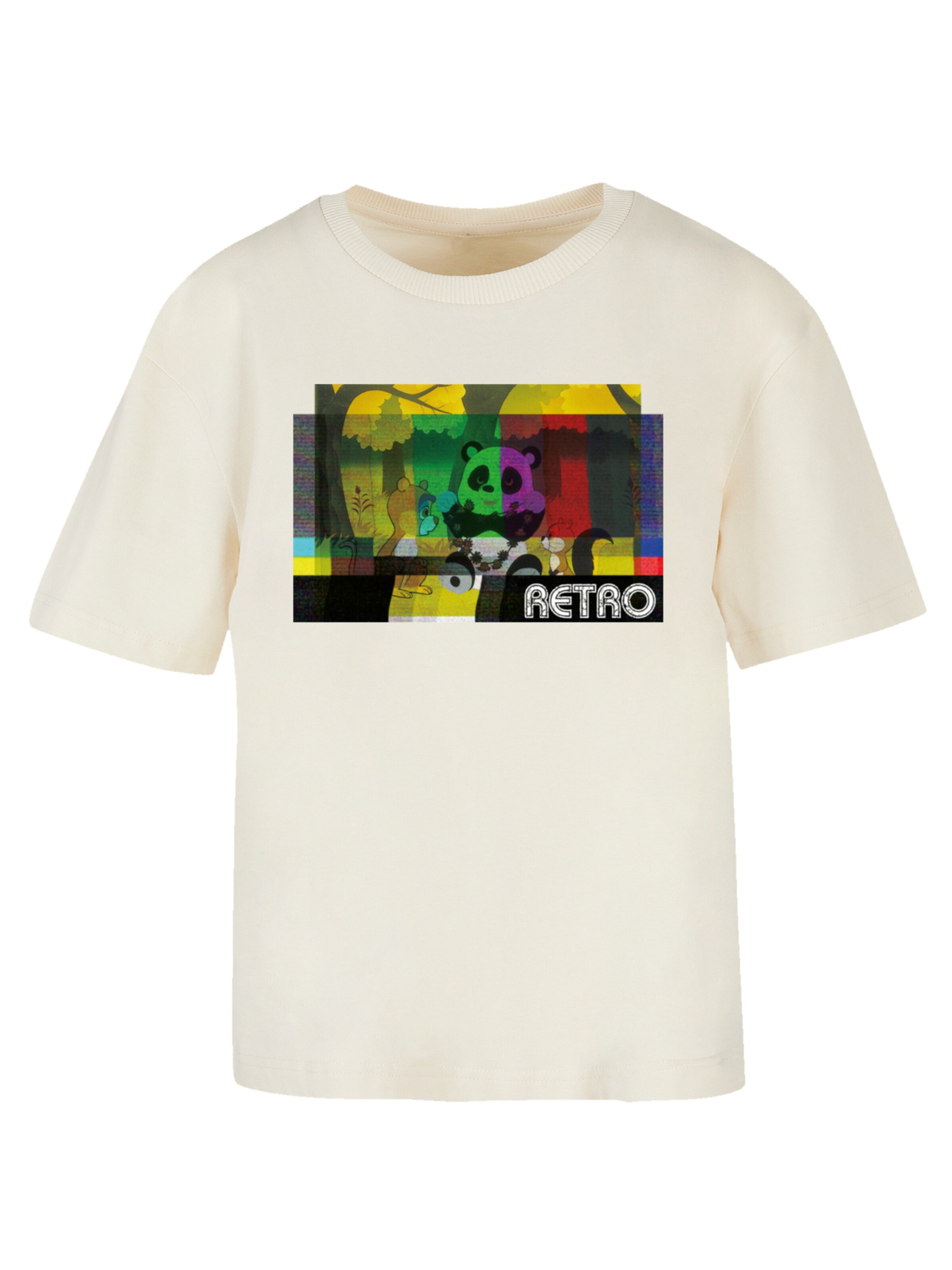 F4NT4STIC Shirt 'Heroes of Childhood Tao Tao Cassette' in Beige: voorkant