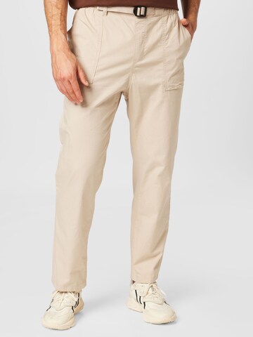 WEEKDAY Regular Broek 'Gil' in Beige: voorkant