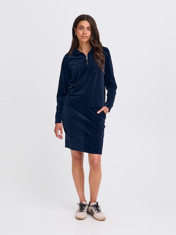 Pullover ' OXEBBA HALFZIP ' di Oxmo in blu