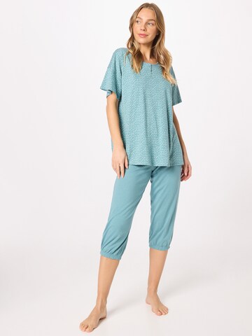 SCHIESSER Pyjama 'Minimal Comfort' in Blauw: voorkant