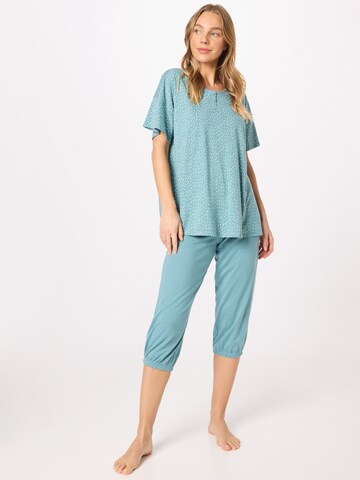 SCHIESSER Pajama 'Minimal Comfort' in Blue: front