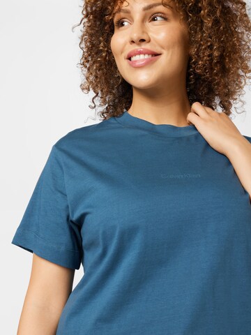 Calvin Klein Curve Shirt in Blauw