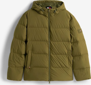 TOMMY HILFIGER Zimní bunda – zelená: přední strana