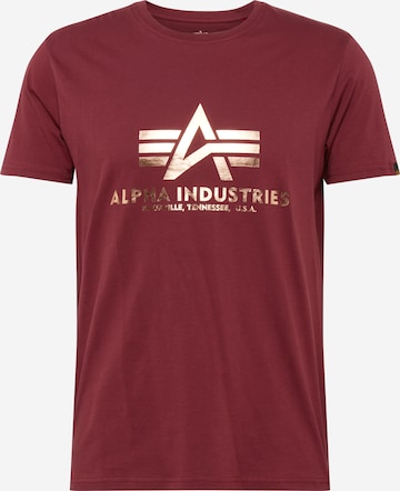 ALPHA INDUSTRIES - Camiseta en rojo: frente
