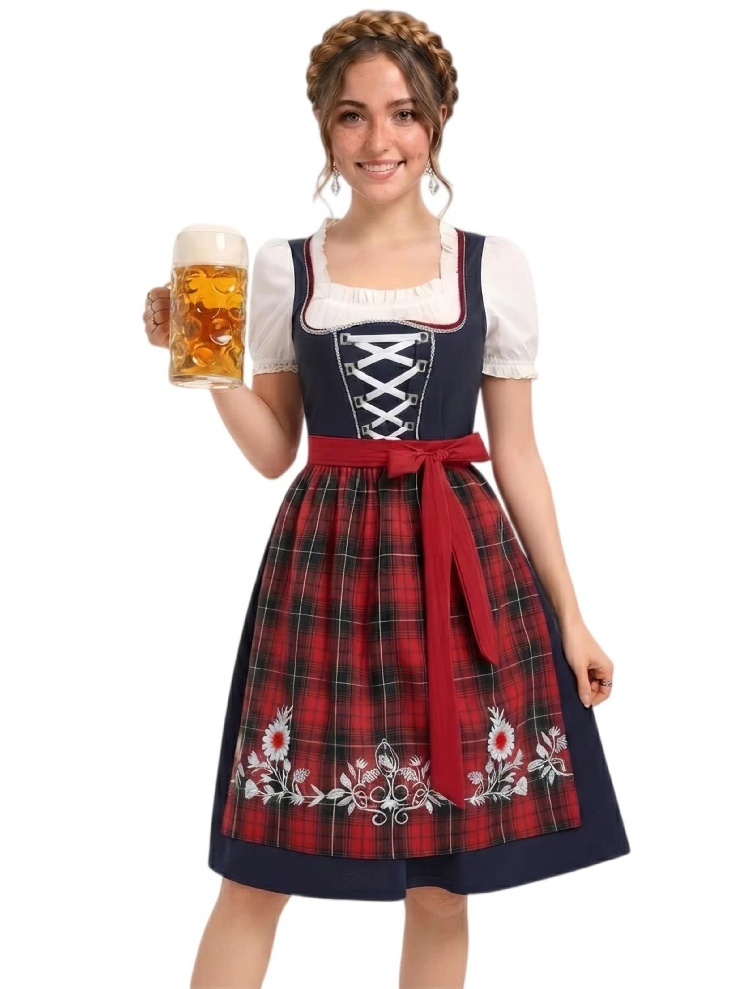 Yesfashion Dirndl w kolorze czerwony