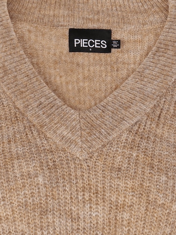 PIECES Knitted dress 'Ellen' in Brown