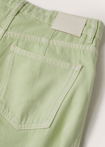 MANGO Wide leg Jeans 'Agnes' i grön