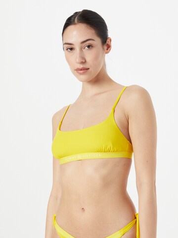 Bustier Hauts de bikini Tommy Hilfiger Underwear en jaune : devant