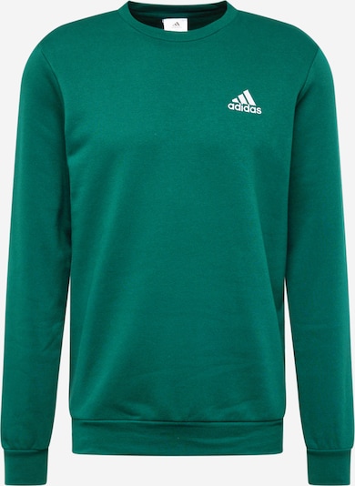 ADIDAS SPORTSWEAR Sportsweatshirt 'Essentials' in grün / weiß, Produktansicht