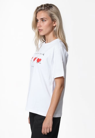 T-shirt 'Heart Racing' Kleinigkeit en blanc