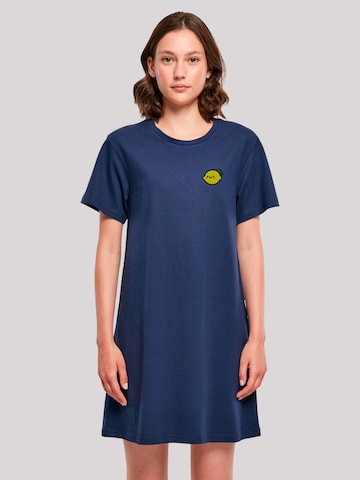 F4NT4STIC Jurk 'Lemon Cute Face' in Blauw: voorkant
