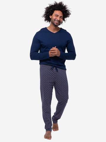 Mey Pyjama lang 'Tie Minimal'‌ in Blau