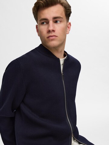 SELECTED Knit Cardigan 'Mike' in Blue
