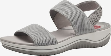 Sandales JANA en gris : devant