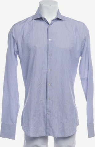 DRYKORN Button Up Shirt in L in Blue: front