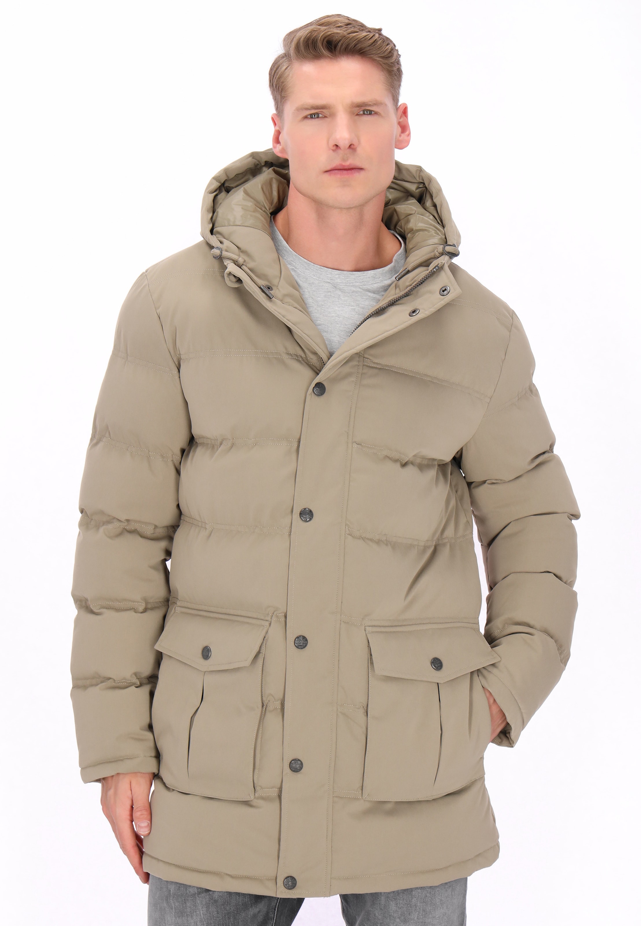 DreiMaster Vintage - Chaqueta de invierno en beige: frente