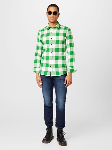 Coupe slim Chemise 'Gudmund' Only & Sons en vert