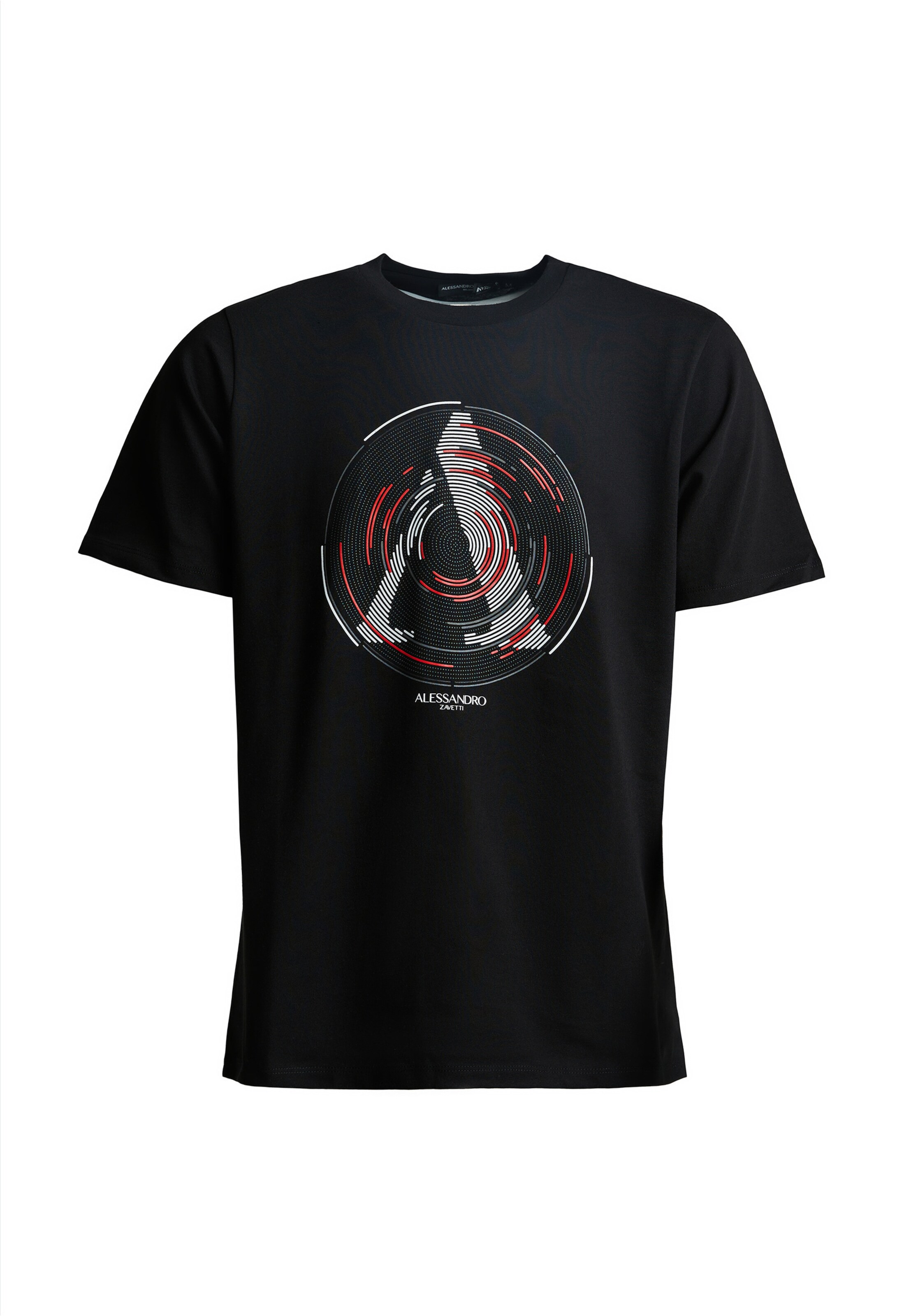 Alessandro Zavetti T-Shirt 'Centro' in Schwarz: Vorderseite