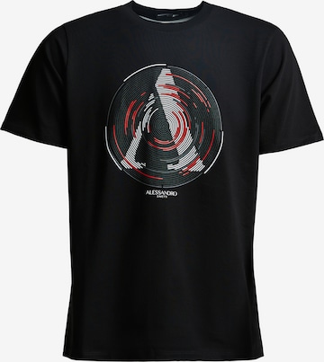 T-Shirt 'Centro' Alessandro Zavetti en noir : devant