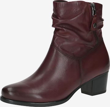 CAPRICE Ankle Boots in Red: front