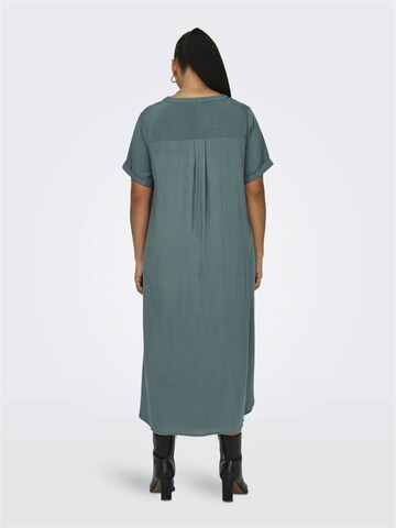 ONLY Carmakoma Shirt Dress in Blue