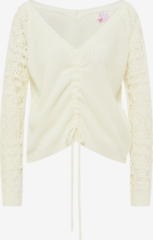 Pull-over IZIA en blanc : devant