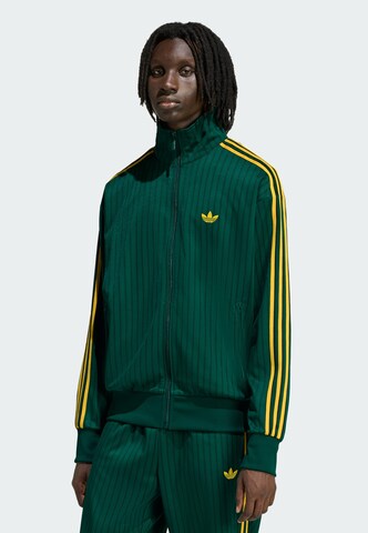 ADIDAS ORIGINALS Sweatjacke 'Firebird' in Grün: Vorderseite