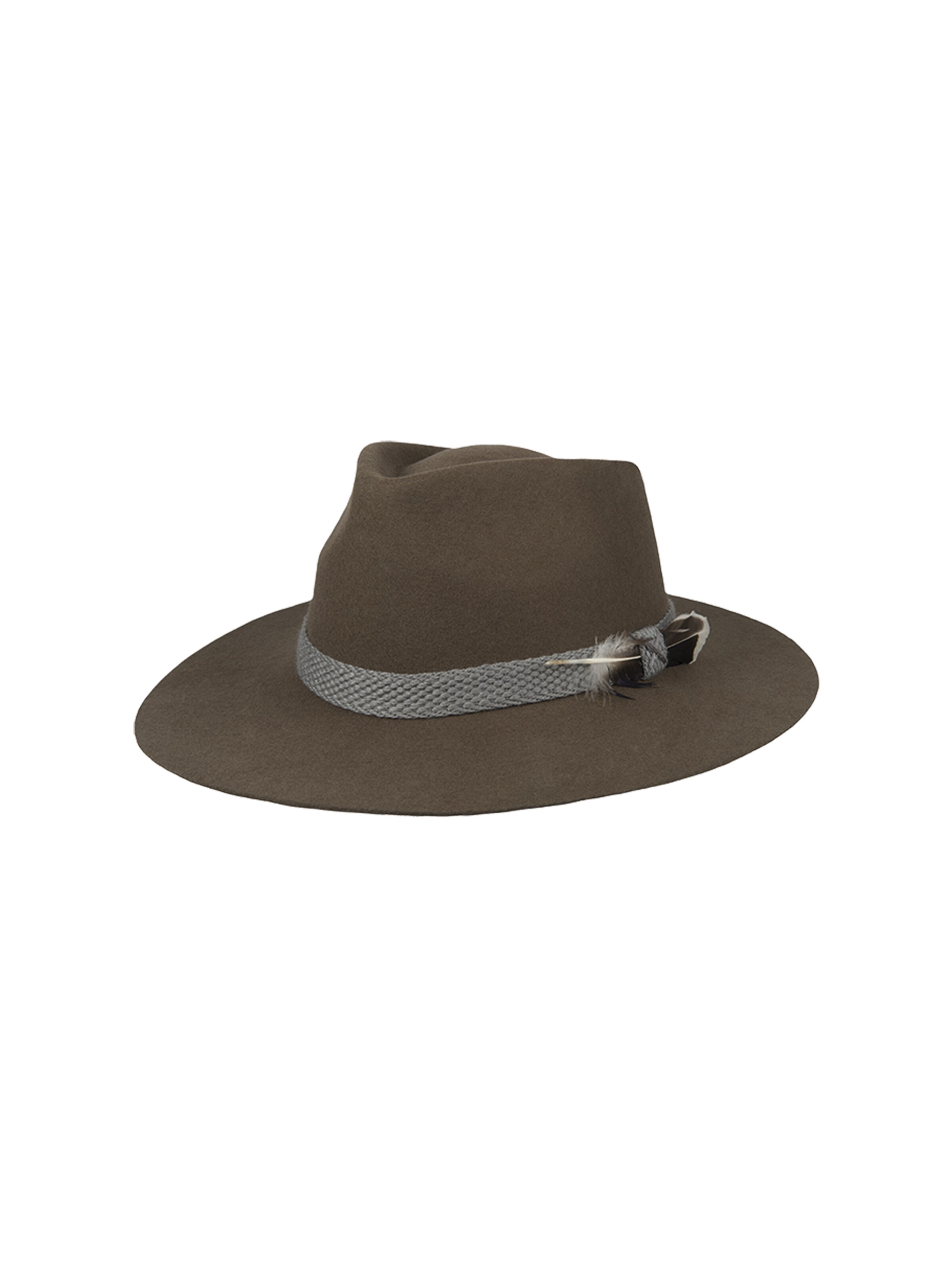 Hatland Hat 'Callery - Wool hat' in Brown: front